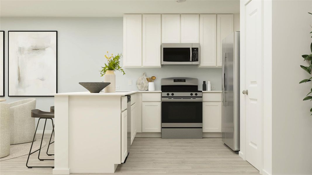 Furnished interior view inside a new home in Firefly Pointe, Hutto (Image 9).