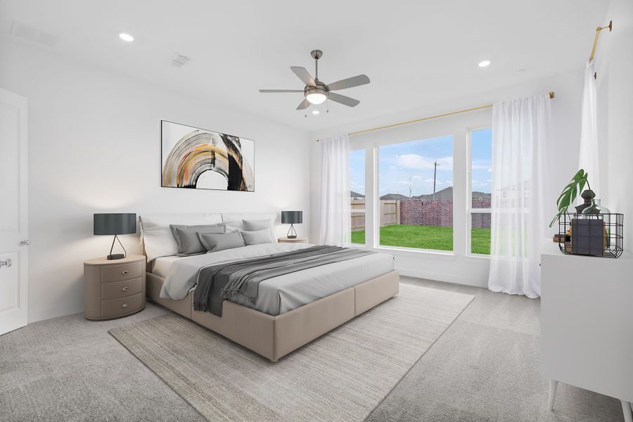 Furnished interior view inside a new home in Avalon at Friendswood 70s, Friendswood (Image 7).