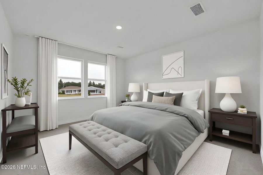 Furnished interior view inside a new home in Hyland Trail, Green Cove Springs (Image 13). Furnished interior view inside a new home in Hyland Trail, Green Cove Springs (Image 13).