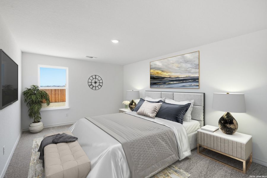 Furnished interior view inside a new home in Vista Real, Converse (Image 11).