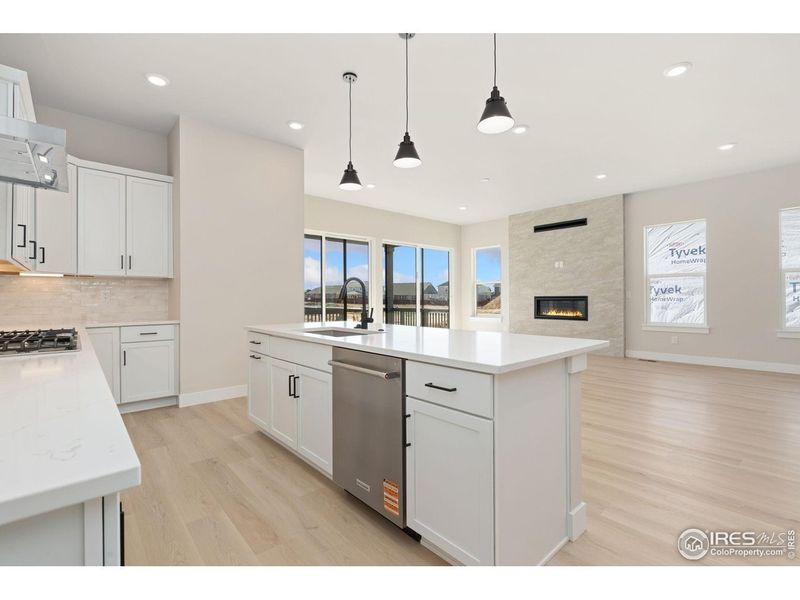Furnished interior view inside a new home in Festival at RainDance, Windsor (Image 6).