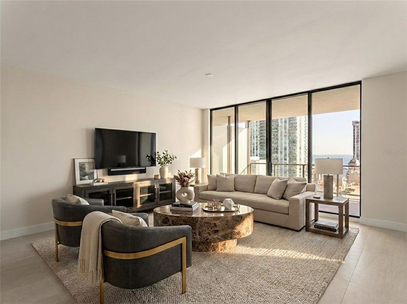 Furnished interior view inside a new home in , St. Petersburg (Image 8). Furnished interior view inside a new home in , St. Petersburg (Image 8).