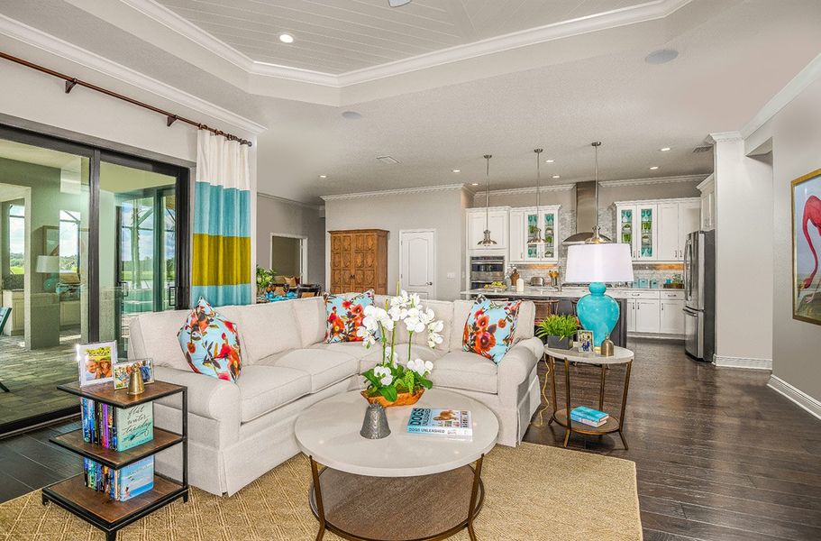 Representative furnished interior of a home built from the Captiva by Neal Communities in Canoe Creek, Parrish (Image 10). Representative furnished interior of a home built from the Captiva by Neal Communities in Canoe Creek, Parrish (Image 10).