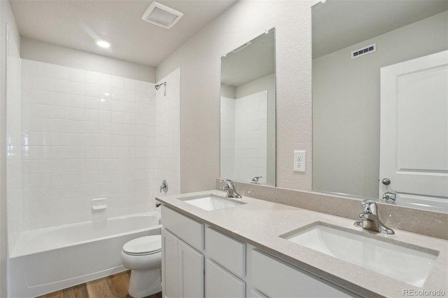 Furnished interior view inside a new home in Bennett Ranch, Bennett (Image 8).