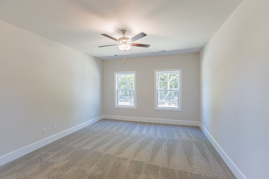 Representative unfurnished interior of a home built from the Habersham II by Great Southern Homes in Old Charleston Acres, Pelion (Image 41).