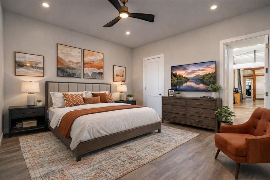 Furnished interior view inside a new home in , Weatherford (Image 6).