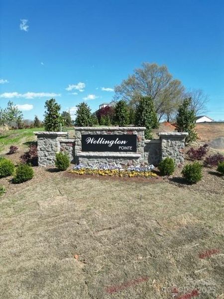 Front exterior of a new home in Wellington Pointe Classic, Monroe, NC, highlighting curb appeal (Image 13).