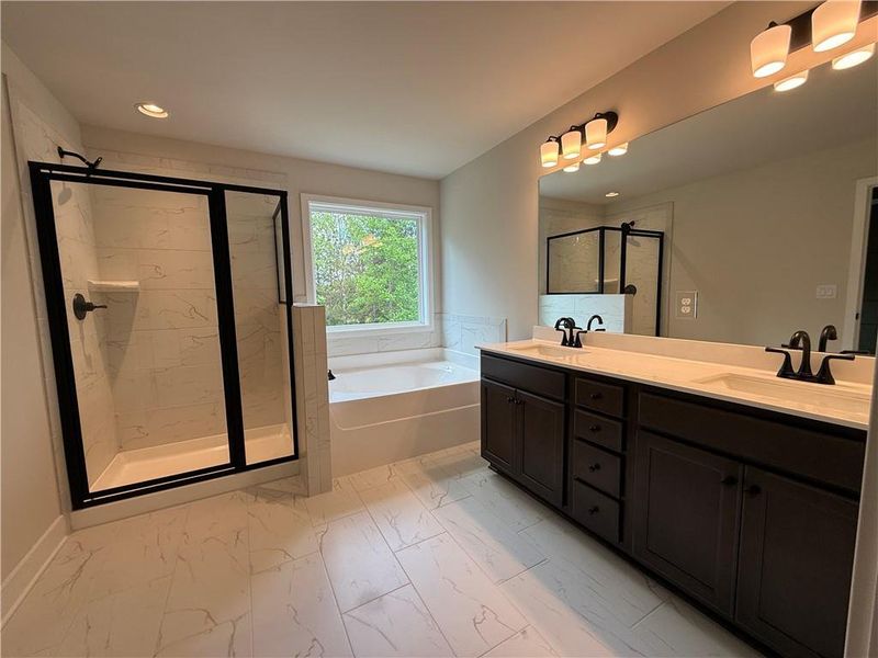 Furnished interior view inside a new home in The Towns at Auburn Station East, Auburn (Image 10).
