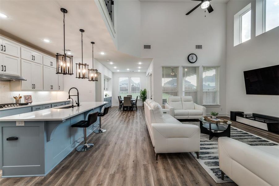 Furnished interior view inside a new home in Sandbrock Ranch: 50ft. lots, Aubrey (Image 8).