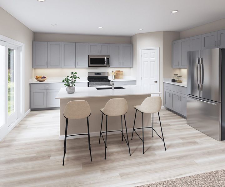 Furnished interior view inside a new home in Scenic Terrace, Haines City (Image 10).