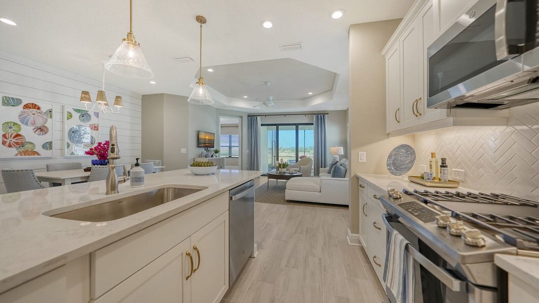 Furnished interior view inside a new home in Vistera of Venice, Nokomis (Image 17).
