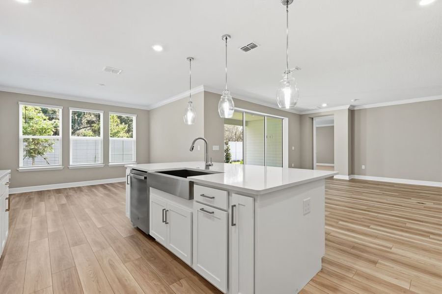 Furnished interior view inside a new home in Headwaters at Lofton Creek, Yulee (Image 9).