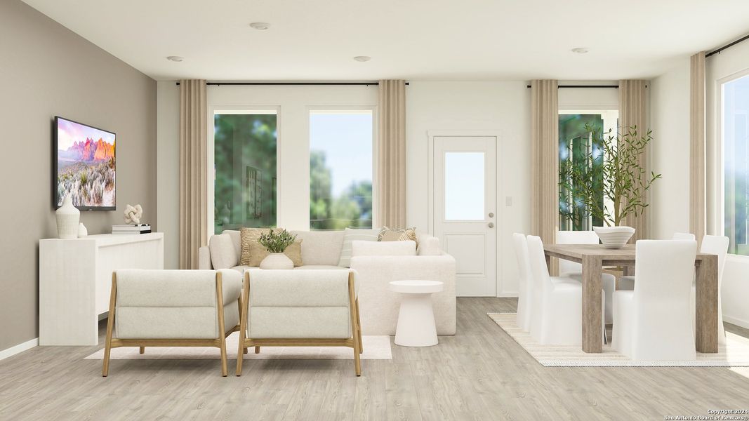 Furnished interior view inside a new home in Grace Valley, Cibolo (Image 19). Furnished interior view inside a new home in Grace Valley, Cibolo (Image 19).