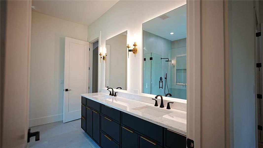 Furnished interior view inside a new home in , Flowery Branch (Image 16).