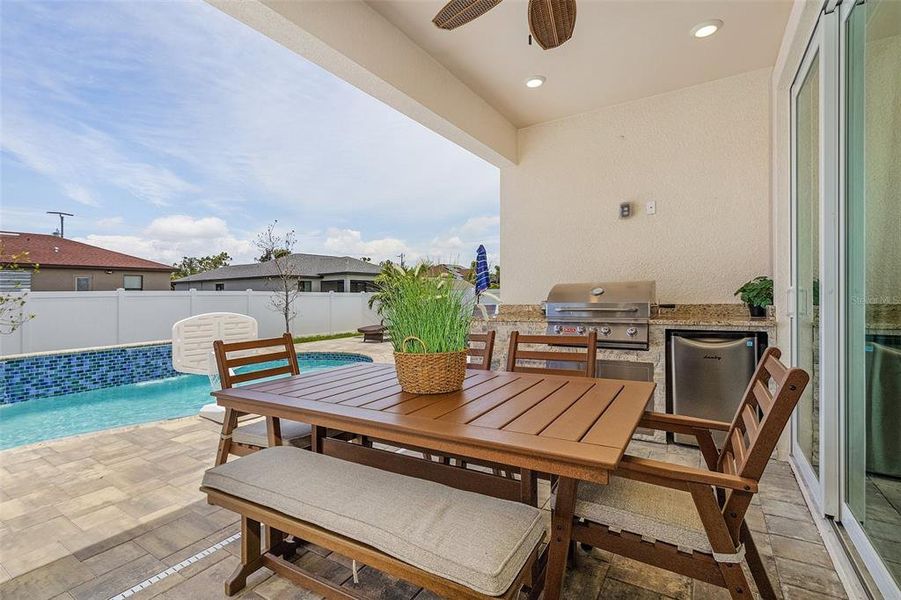 Exterior details and patio area of a home in , Cape Coral (Image 26). Exterior details and patio area of a home in , Cape Coral (Image 26).