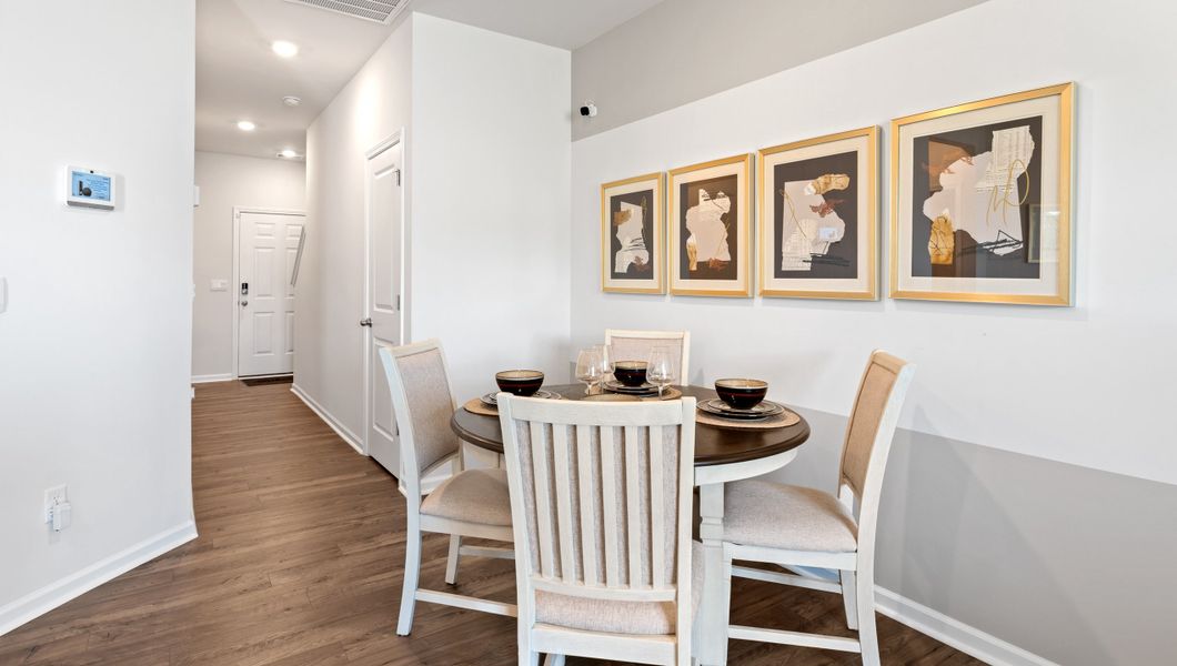 Furnished interior view inside a new home in Tanglewood Townes, Greenville (Image 14).