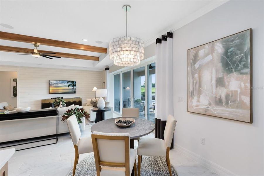 Furnished interior view inside a new home in Bridgewalk, St. Cloud (Image 15).