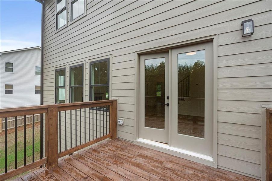 Exterior details and patio area of a home in , Hiram (Image 31).