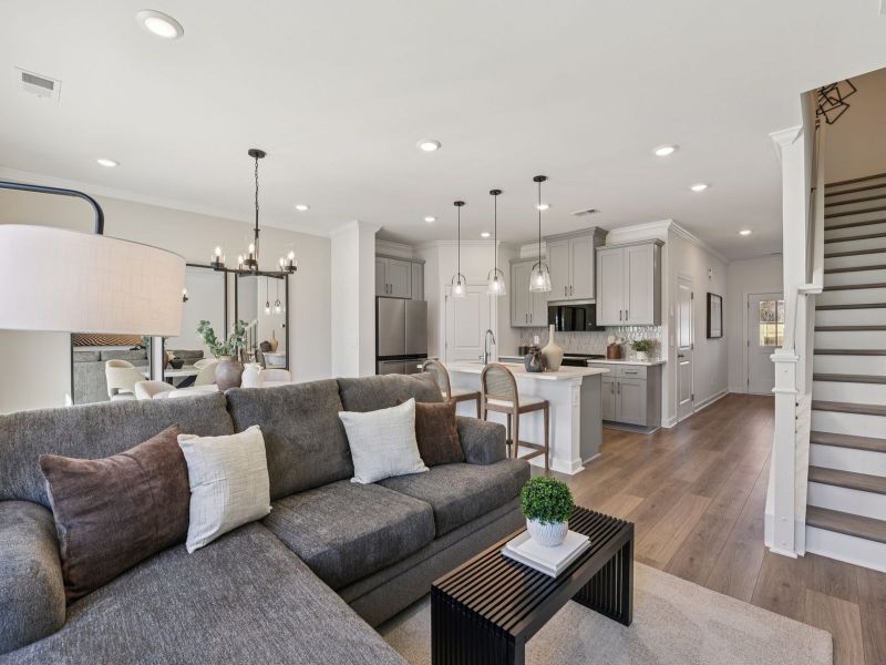 Furnished interior view inside a new home in Meadows at Wilson Farms - The Summit Series, Fort Mill (Image 5).