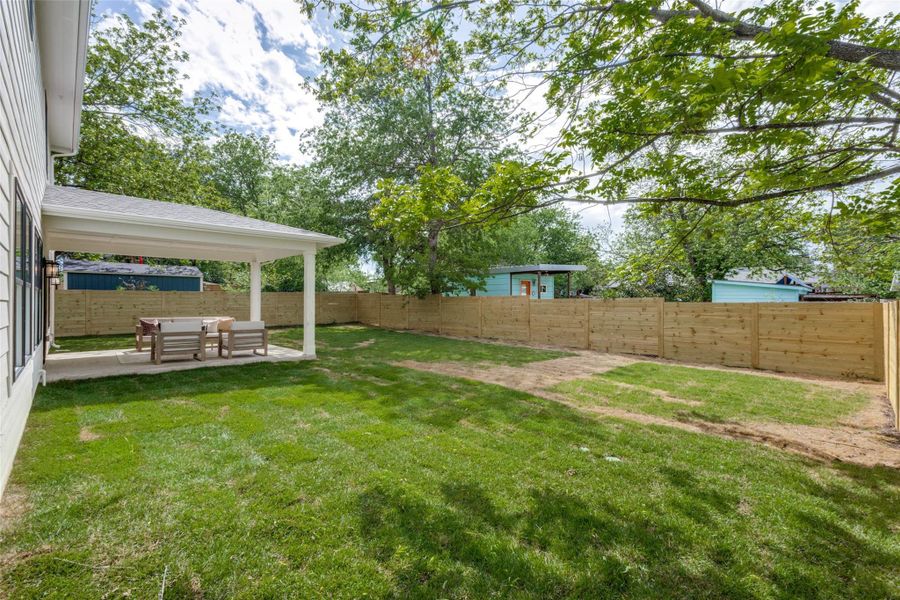 Exterior details and patio area of a home in , Austin (Image 32).