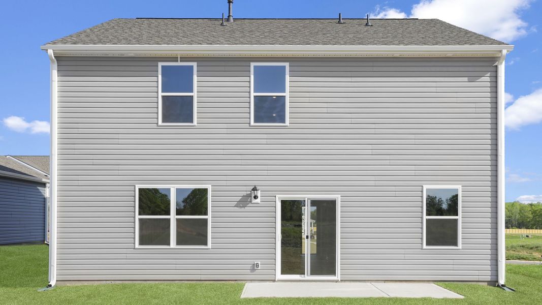 Exterior details and patio area of a home in Foxbank, Gray Court (Image 20).