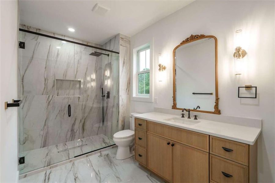 Furnished interior view inside a new home in , Monroe (Image 42).