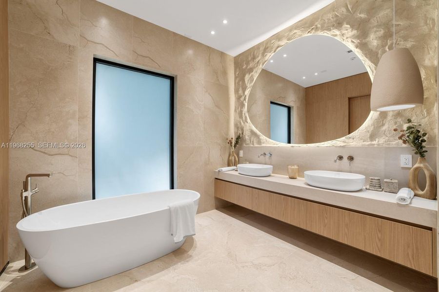 Furnished interior view inside a new home in , Miami (Image 14).