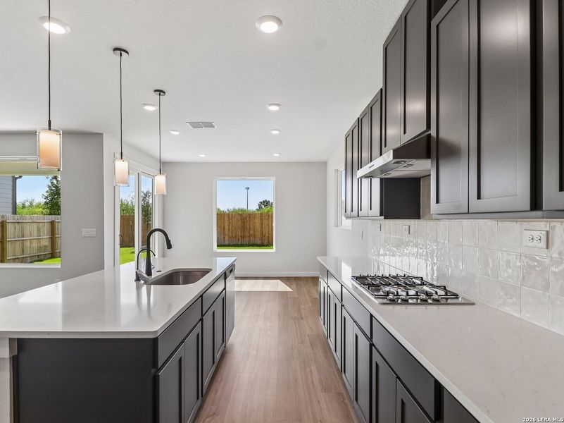 Furnished interior view inside a new home in Fairway Crossing, Converse (Image 5).