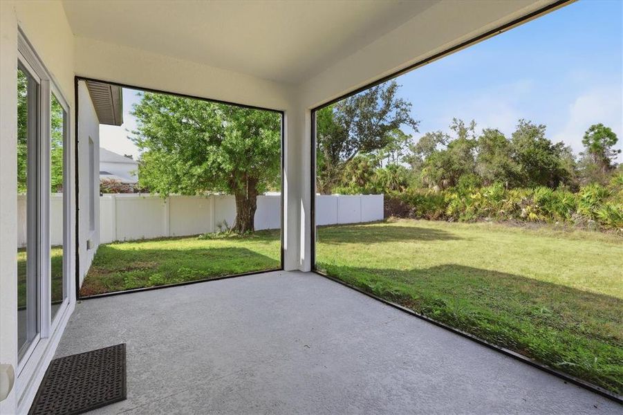 Exterior details and patio area of a home in , North Port (Image 28).