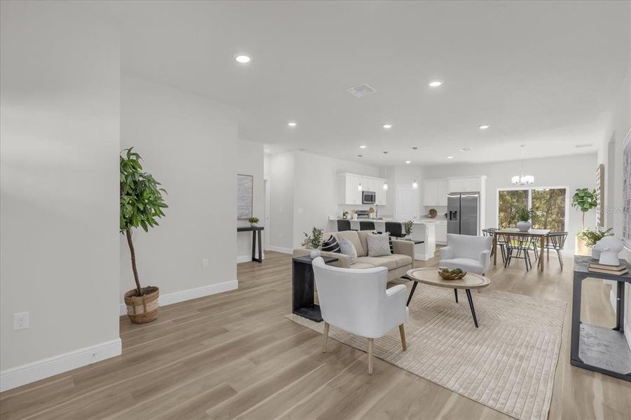 Furnished interior view inside a new home in , Citrus Springs (Image 5).