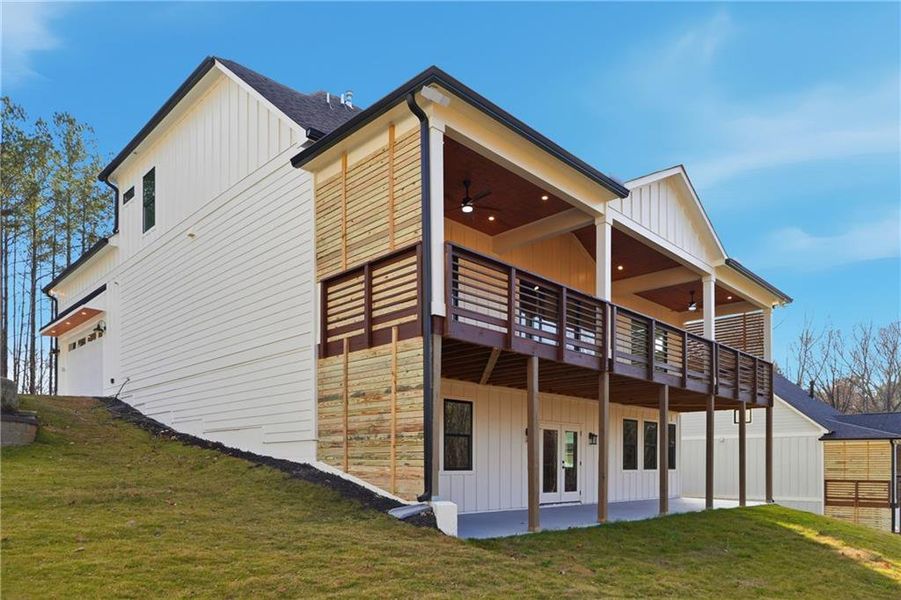 Exterior details and patio area of a home in , Cumming (Image 37).