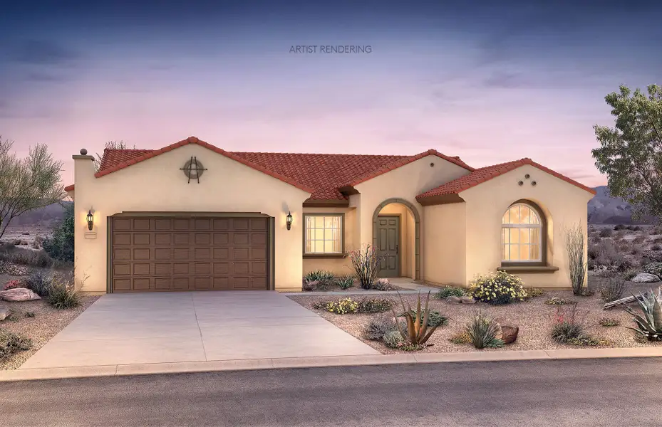 Representative exterior photo of a completed home built from the Serenity by Del Webb in Sun City Festival, Buckeye, AZ (Image 2).