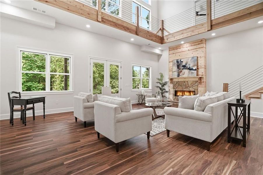 Furnished interior view inside a new home in , Acworth (Image 39).