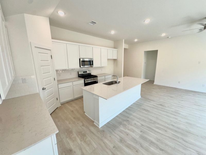 Furnished interior view inside a new home in Prairie Winds, Hutto (Image 9). Furnished interior view inside a new home in Prairie Winds, Hutto (Image 9).