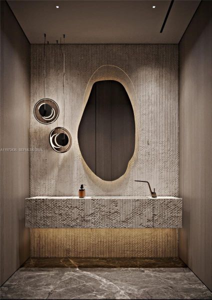 Close-up of interior finishes inside a home in , Miami Beach (Image 3).