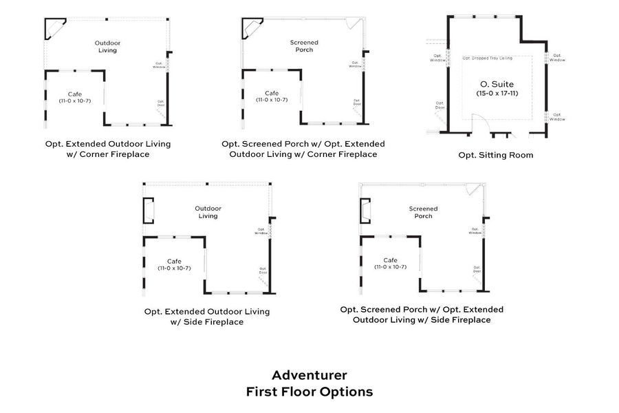 2D floor plan layout of this home in Summerwind Crossing at Lakes of Cane Bay, Summerville, SC (Image 4).
