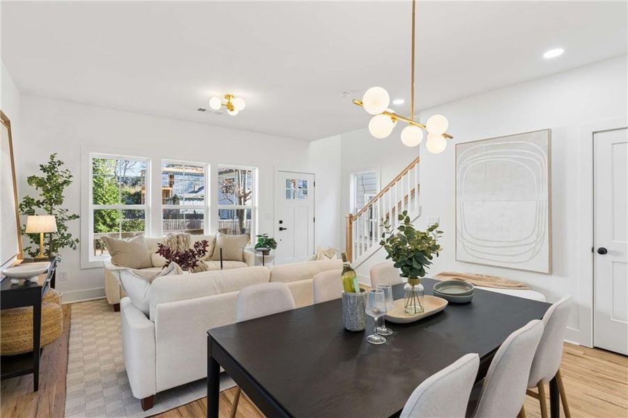 Furnished interior view inside a new home in , Atlanta (Image 32).