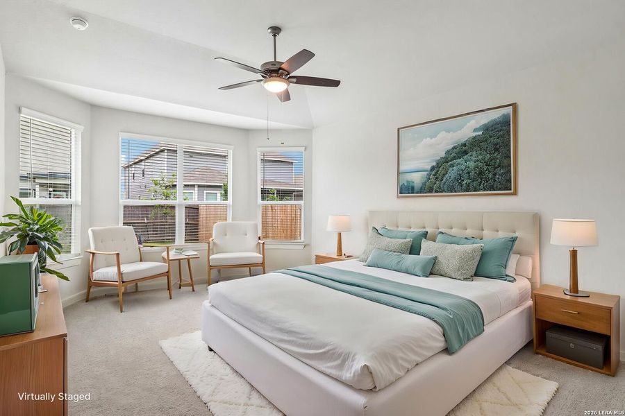Furnished interior view inside a new home in Estancia Ranch - Classic Series, San Antonio (Image 18).