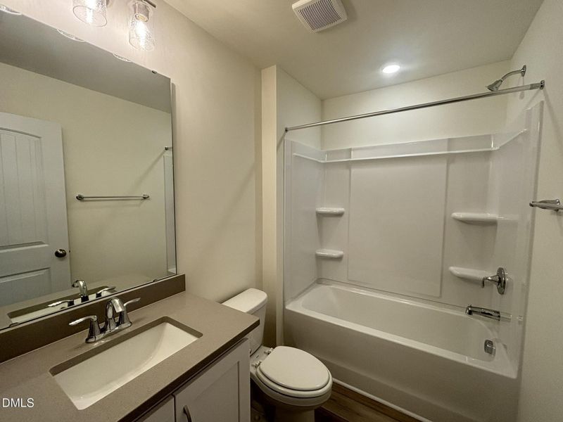 Full Bath on 2nd Floor