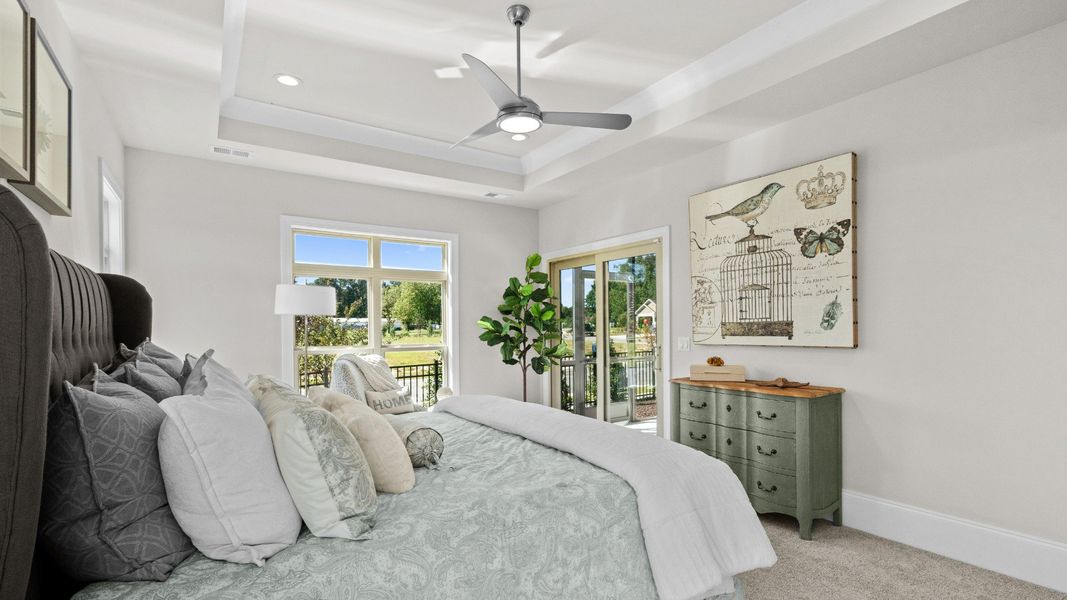 Representative furnished interior of a home built from the Promenade III by Epcon Communities in Courtyards by Carrell, Ocean Isle Beach (Image 39). Representative furnished interior of a home built from the Promenade III by Epcon Communities in Courtyards by Carrell, Ocean Isle Beach (Image 39).