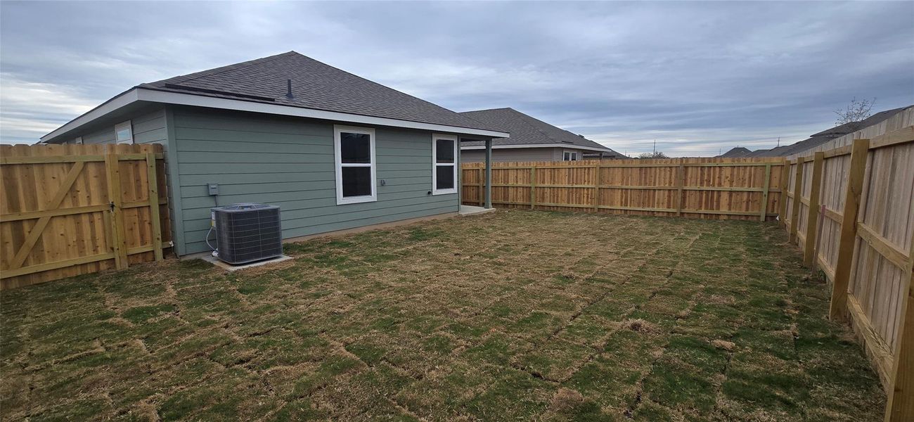 Exterior details and patio area of a home in Midtown Reserve, College Station (Image 2). Exterior details and patio area of a home in Midtown Reserve, College Station (Image 2).