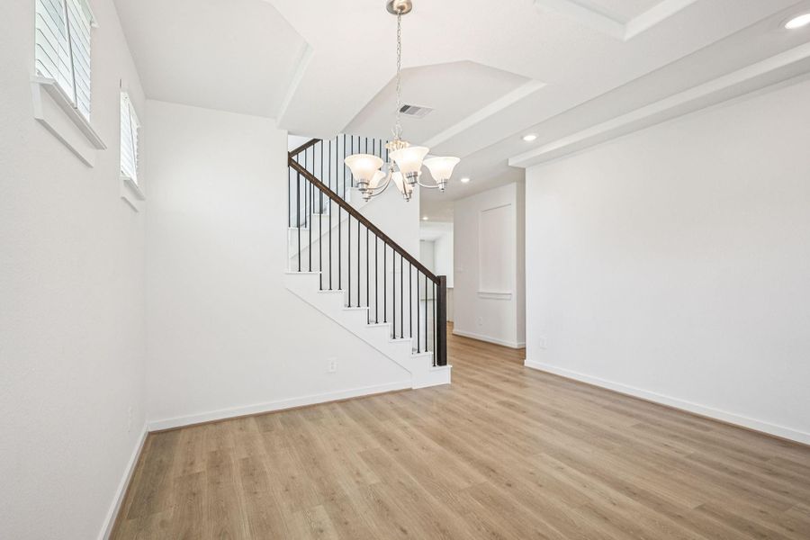 Photo is not of the actual home, but is an inspirational photo of builder’s model home and may depict options, furnishings, and/or decorator features that are not included