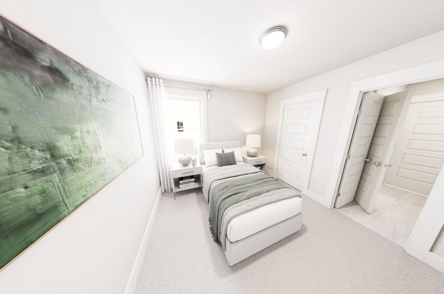 Representative furnished interior of a home built from the Clean Sheets by Garman Homes in McConnell Ridge, McLeansville (Image 8).