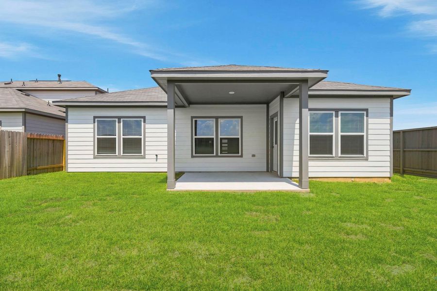 Exterior details and patio area of a home in Mirabella, Brookshire (Image 3).
