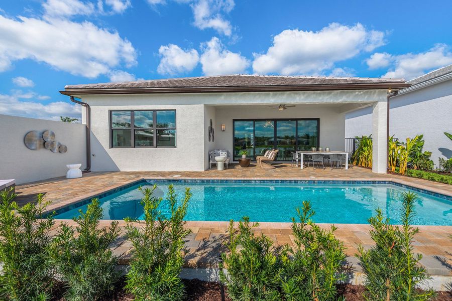 Representative exterior photo of a completed home built from the Vienna Grande by GL Homes in Valencia Del Mar, Boynton Beach, FL (Image 2).