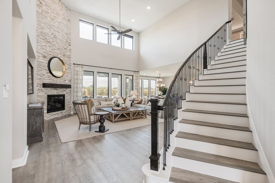 Representative furnished interior of a home built from the Sauvignon by Tri Pointe Homes in The Estates at James Lane, Fulshear (Image 7).