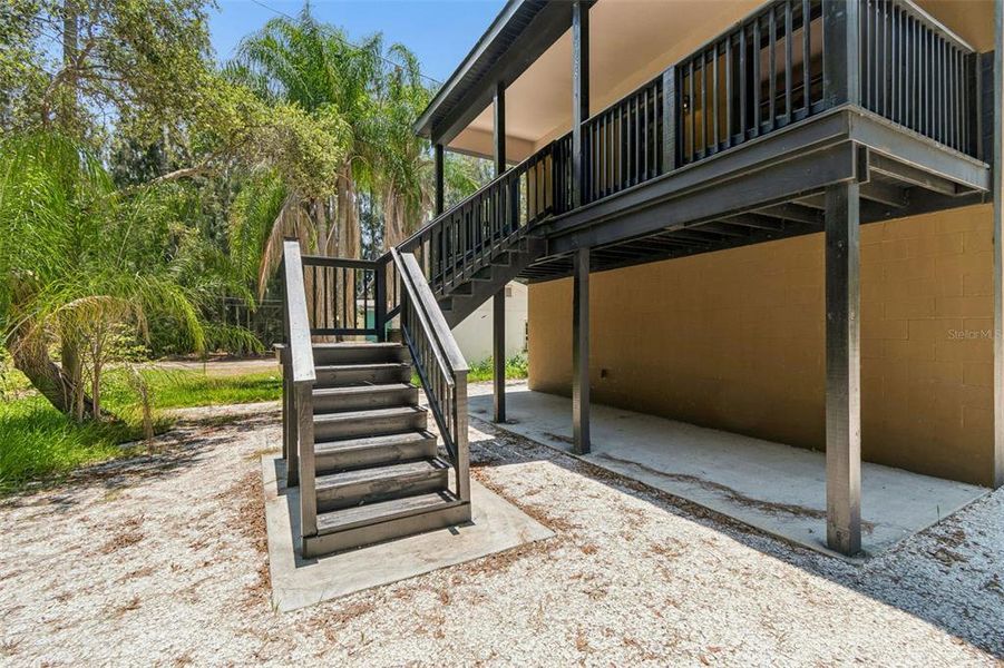 Exterior details and patio area of a home in , Clearwater (Image 4). Exterior details and patio area of a home in , Clearwater (Image 4).