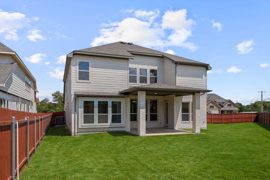 Rear of Home and Private Backyard Rear of Home and Private Backyard