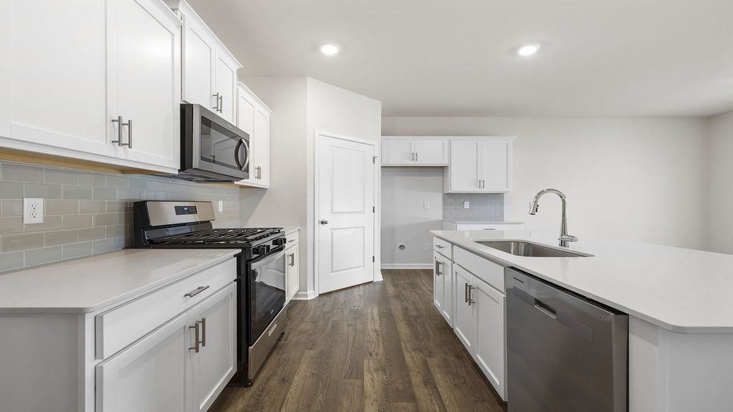 Furnished interior view inside a new home in Durbin Meadows Traditions, Fountain Inn (Image 8).