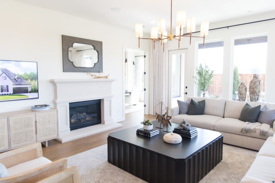 Representative furnished interior of a home built from the 5531 by Tradition Homes in Windsong Ranch, Prosper (Image 34).
